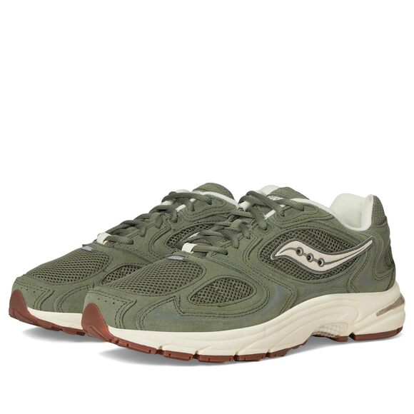 Saucony Unisex-Adult Grid Jazz 9 Sneaker Olive/Off-White 8.5